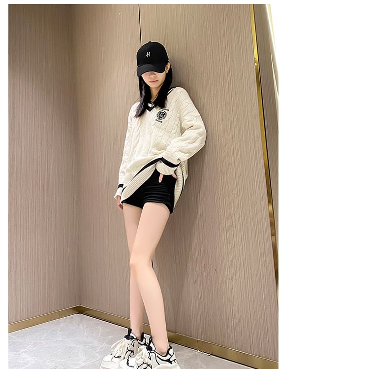 Lettering Lace-Up Platform Sneakers