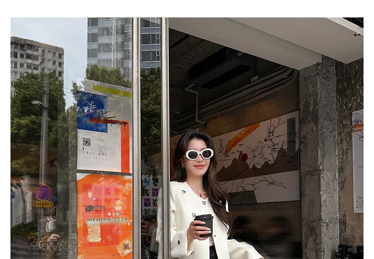 Square Toe Buckle Block Heel Mary Jane Pumps