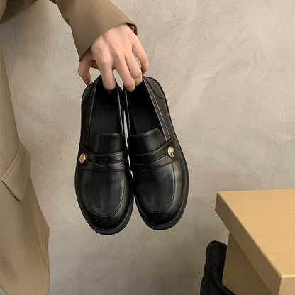 Faux Leather / Patent Leather Penny Loafers