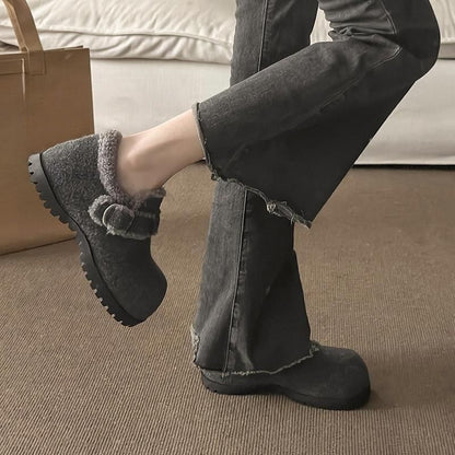 Platform Buckle Snow Shoes