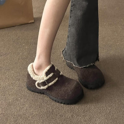 Platform Buckle Snow Shoes