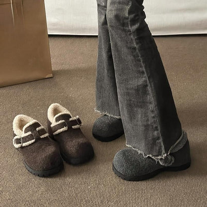 Platform Buckle Snow Shoes