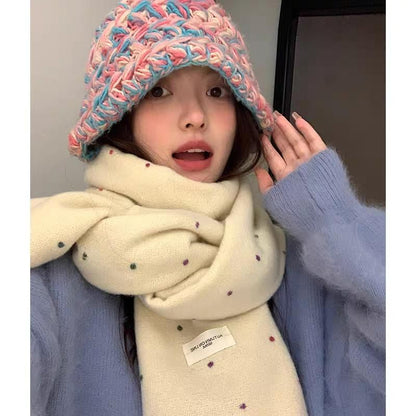 Dotted Applique Scarf