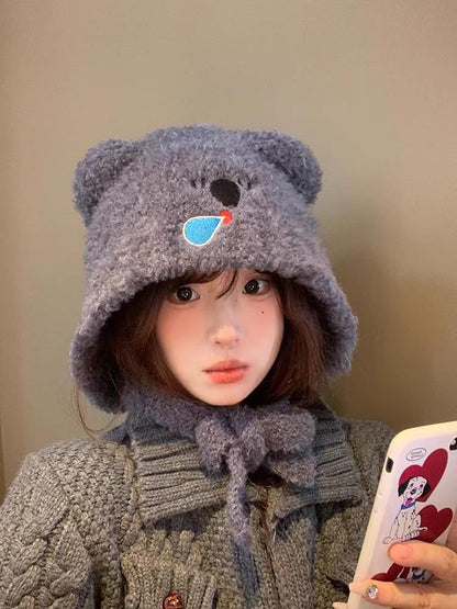 Koala Knit Bonnet Hat