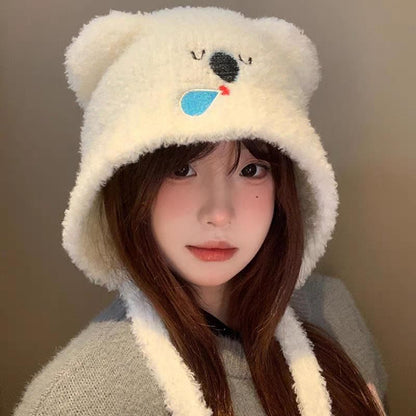 Koala Knit Bonnet Hat