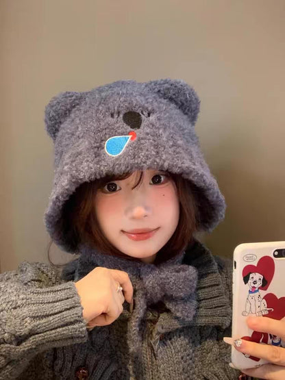 Koala Knit Bonnet Hat