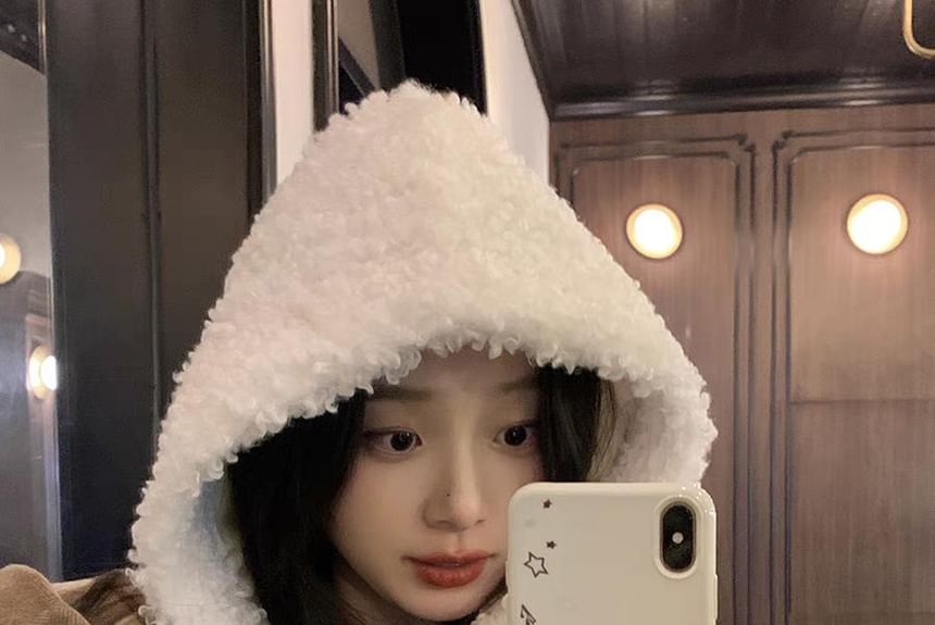 Plain Fleece Bonnet Hat