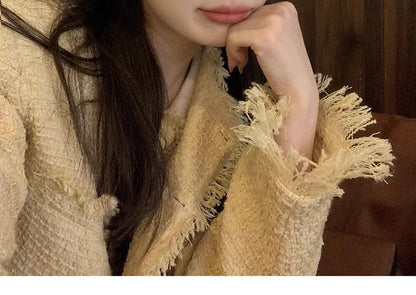 Fluffy Knit Bucket Hat