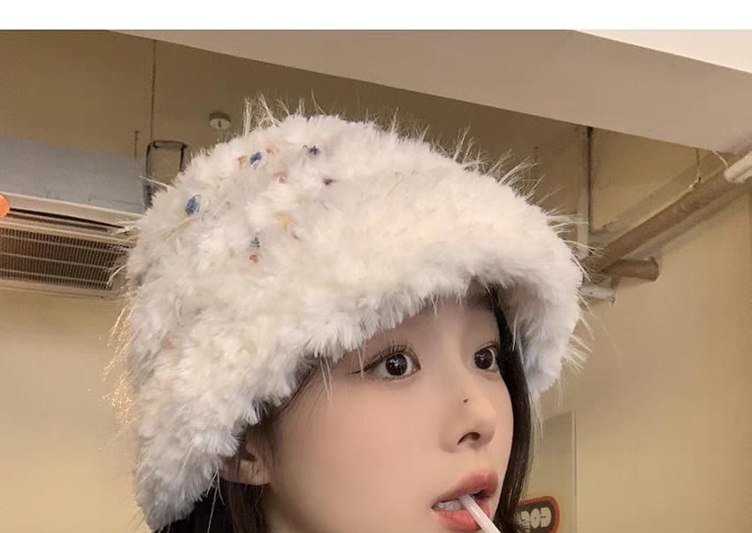 Fluffy Knit Bucket Hat