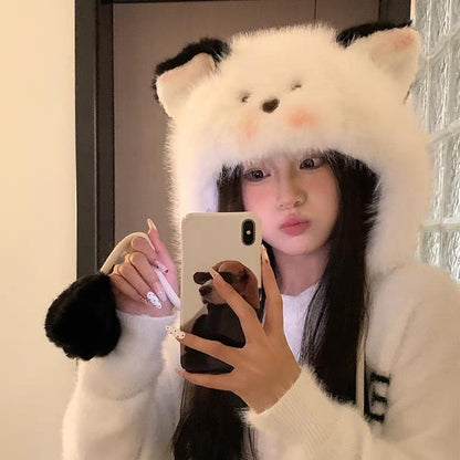 Cat Fluffy Trapper Hat