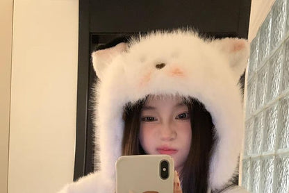 Cat Fluffy Trapper Hat