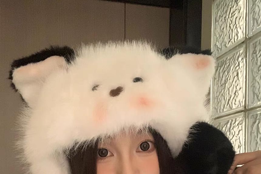 Cat Fluffy Trapper Hat