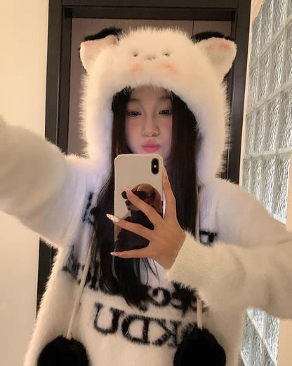 Cat Fluffy Trapper Hat