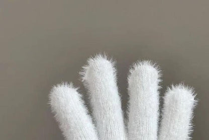 Cartoon Fluffy Gloves