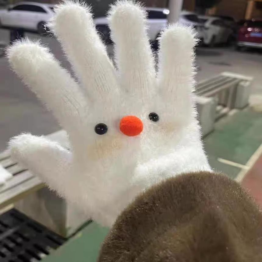 Cartoon Fluffy Gloves