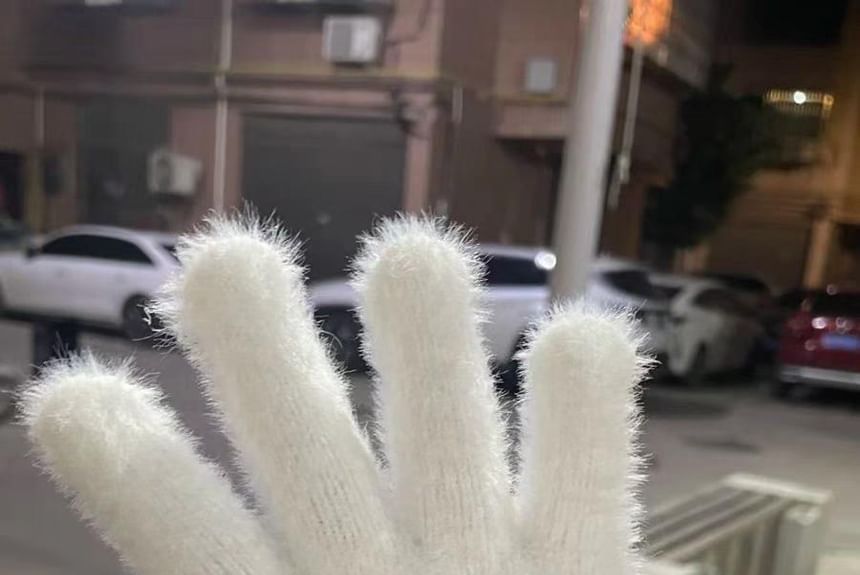 Cartoon Fluffy Gloves