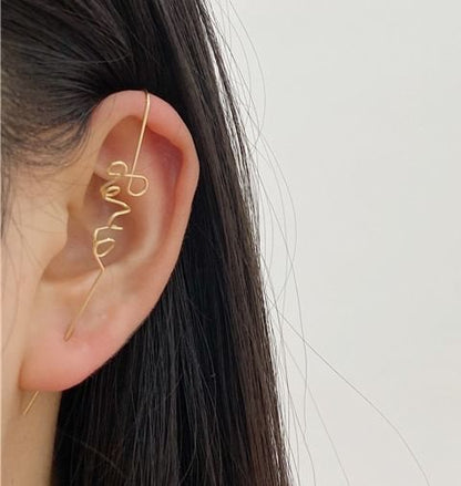 letter earring