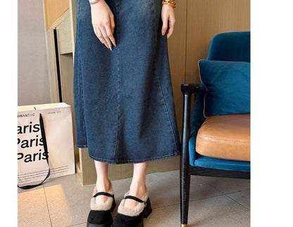 Square-Toe Platform Chunky Heel Mary Jane Shoes