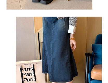 Square-Toe Platform Chunky Heel Mary Jane Shoes