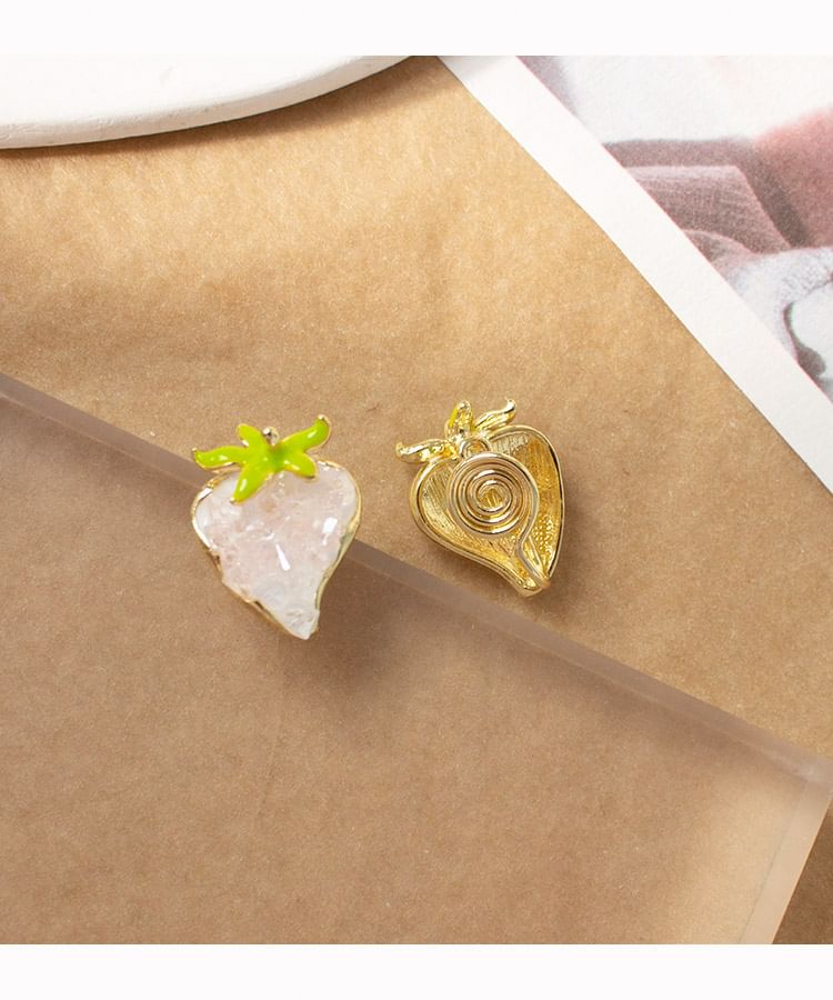 Strawberry Stud Earring / Clip-On Earring