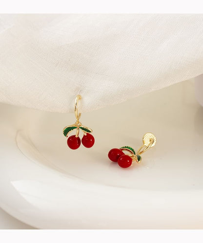 Cherry Drop Earring / Clip-On Earring