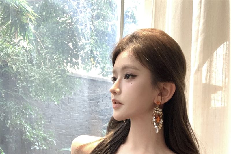 Frill Trim Plain Corp Cami Top