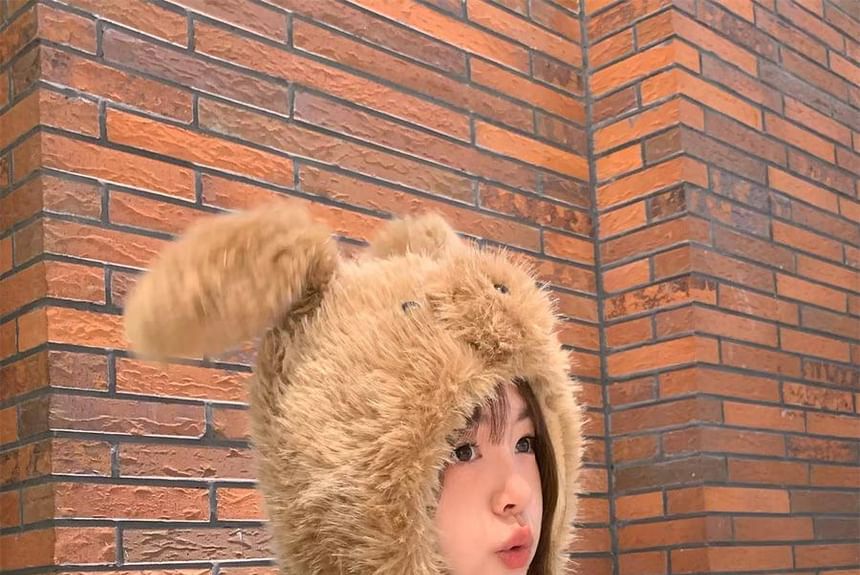 Rabbit Ear Fluffy Hat