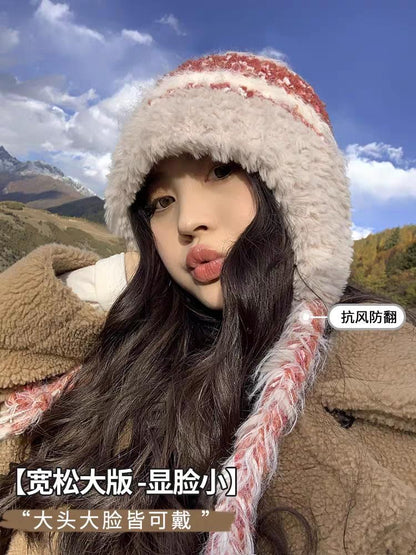 Melange Earflap Beanie
