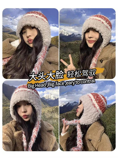 Melange Earflap Beanie
