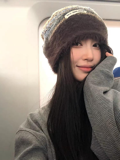 Melange Panel Beanie