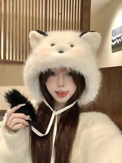 Cartoon Animal Fluffy Hat
