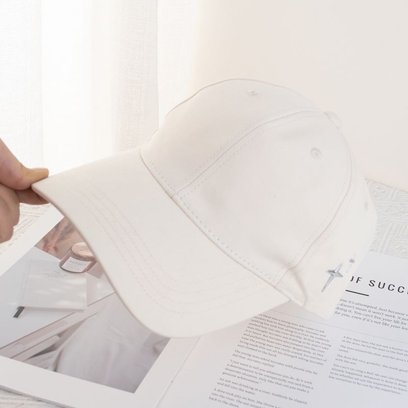 Star Applique Baseball Cap