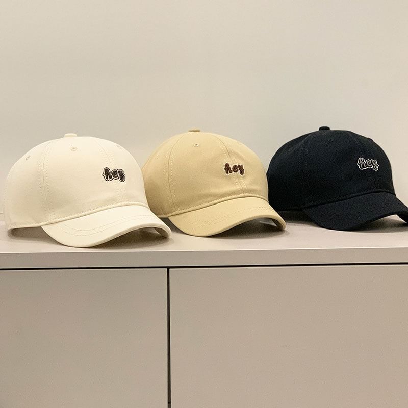 Letter Embroidered Cap