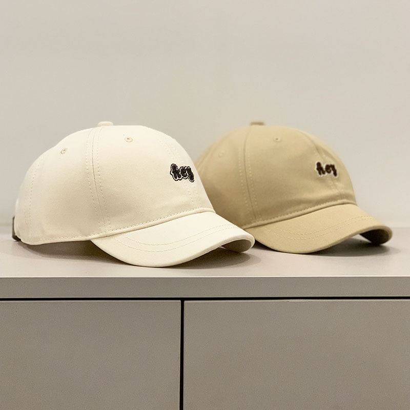 Letter Embroidered Cap