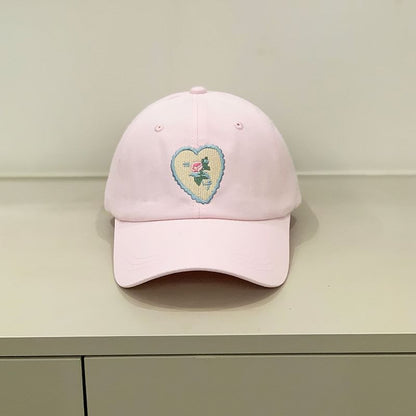 Floral Embroidered Cap