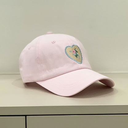 Floral Embroidered Cap