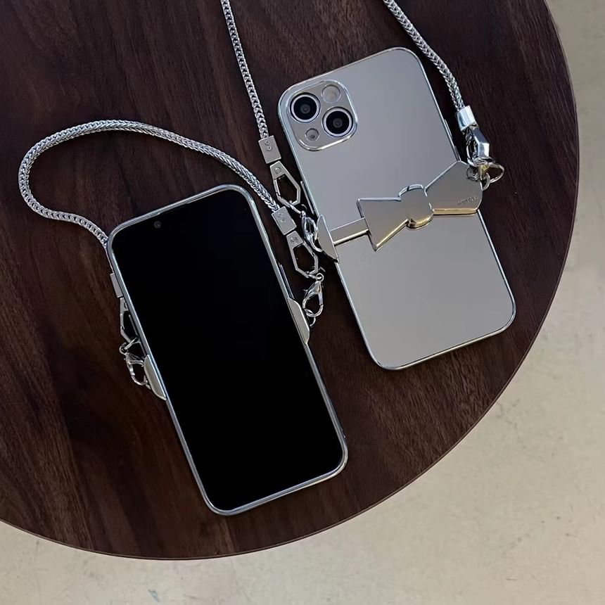 Mirrored Phone Case / Clip On Strap / Lanyard / Set