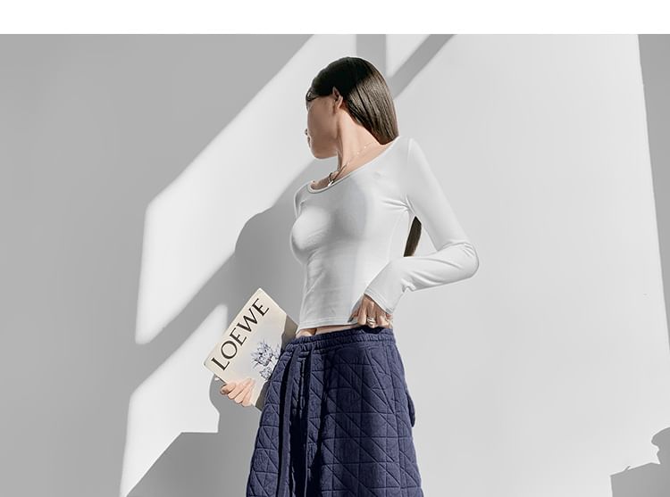 Drawstring Waist Plain Quilted Wide Leg Cargo Pants (Various Designs)