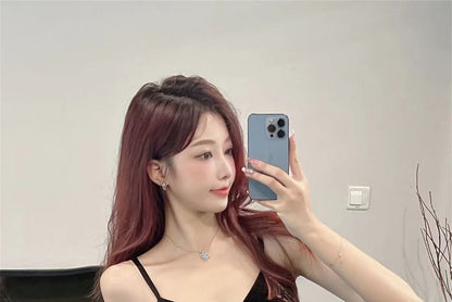 Evening Strap Rhinestone V-Neck Spaghetti Gown Mermaid