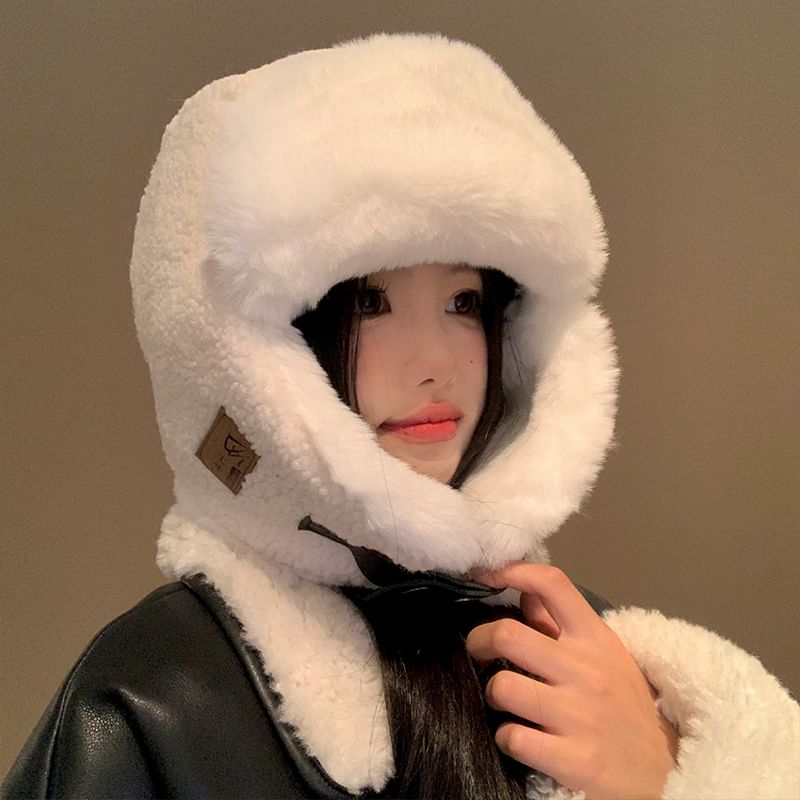 Fleece Hat Trapper Plain