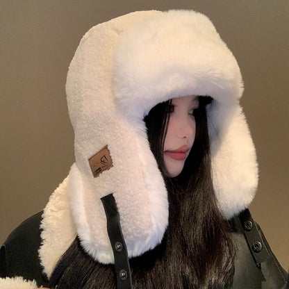 Fleece Hat Trapper Plain