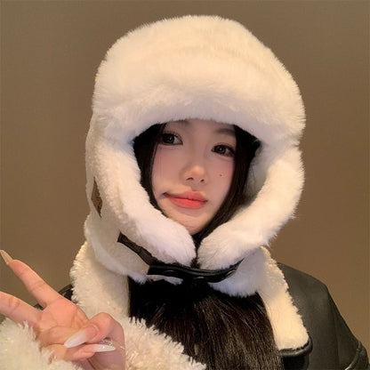 Fleece Hat Trapper Plain