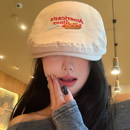 Lettering Cap Embroidered Flat