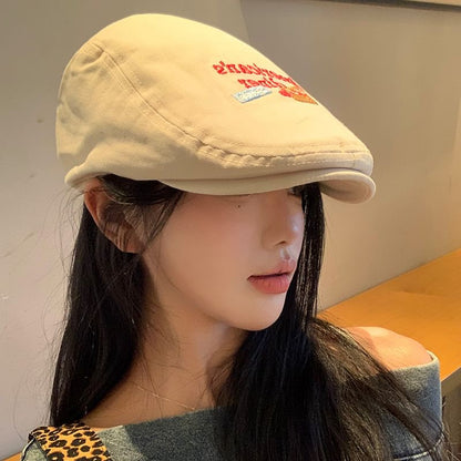 Lettering Cap Embroidered Flat