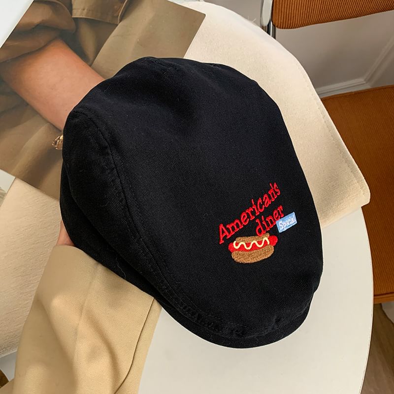 Lettering Cap Embroidered Flat