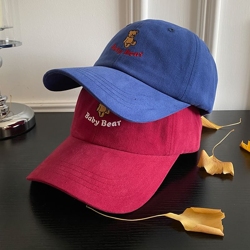 Bear Cap Baseball Embroidered