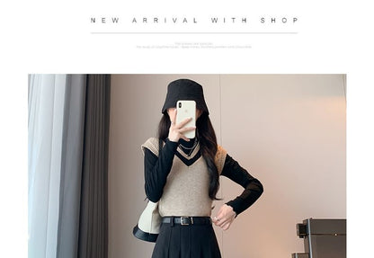 High Waist Plain Accordion Pleated Midi A-Line Skirt