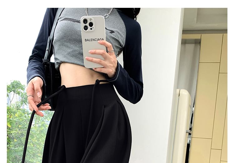 High Rise Plain Wide Leg Pants (Various Designs)