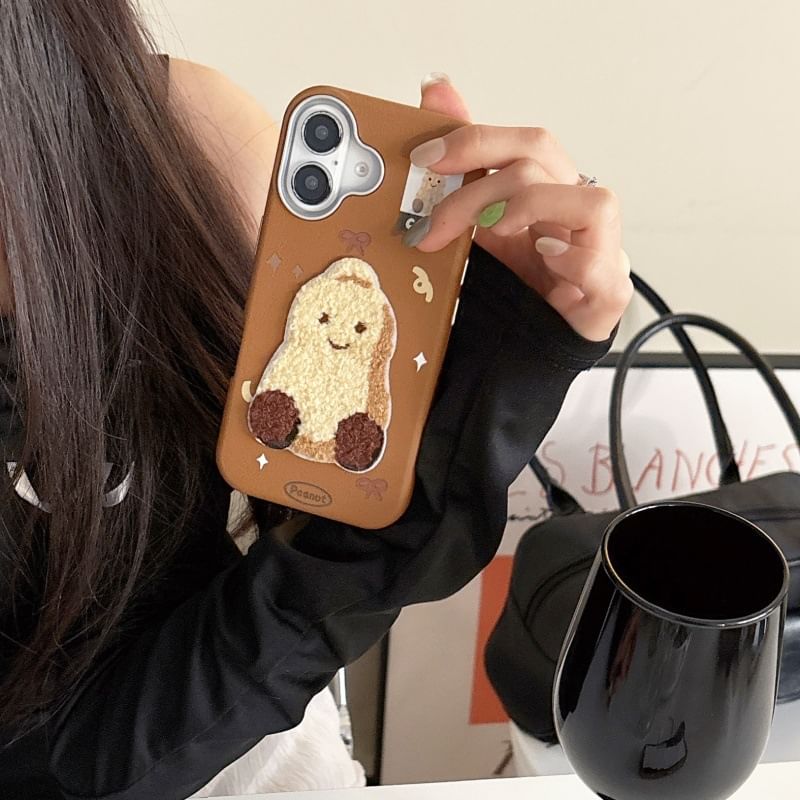 Peanut Embroidered Phone Case