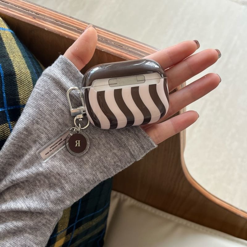 Wavy AirPods / Pro Earphone Case Skin / Charm / Set